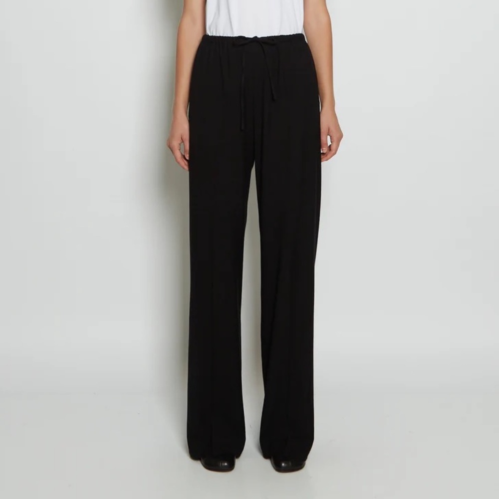 NWT Dries Van Noten Elastic Drawstring Waist Pants SZ. 38/6 Color: Black